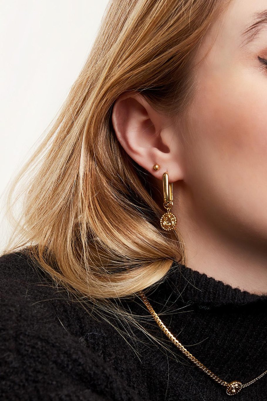 Earrings rose Gold Color Stainless Steel Picture3